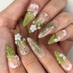 Fairy Garden — press-on nails faits main Mimi