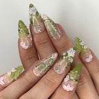 Fairy Garden — press-on nails faits main Mimi