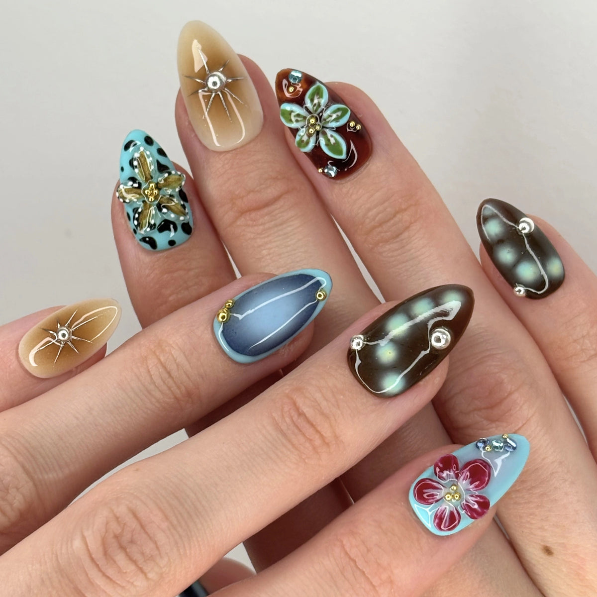 Festival Girl — press-on nails faits main Mimi