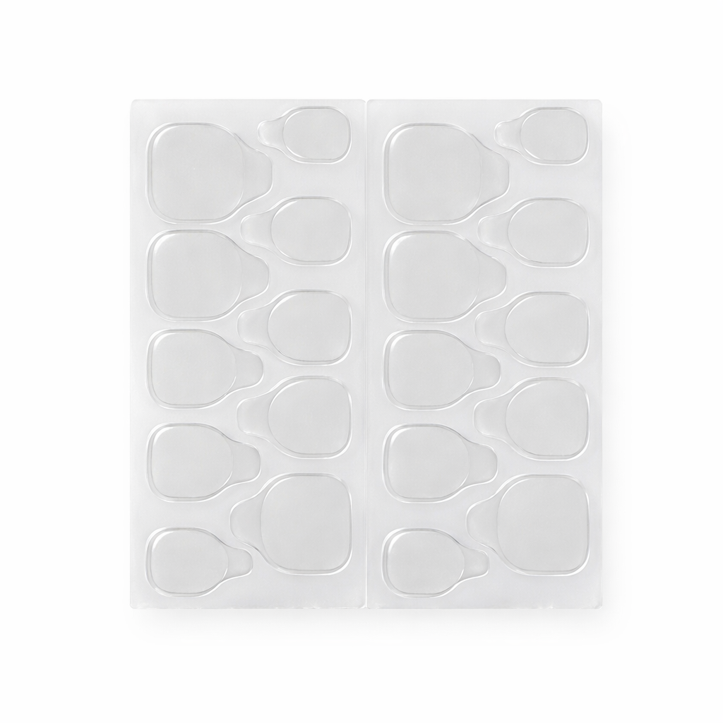 Gel pads transparents Mimi pour press-on nails — 20 poses