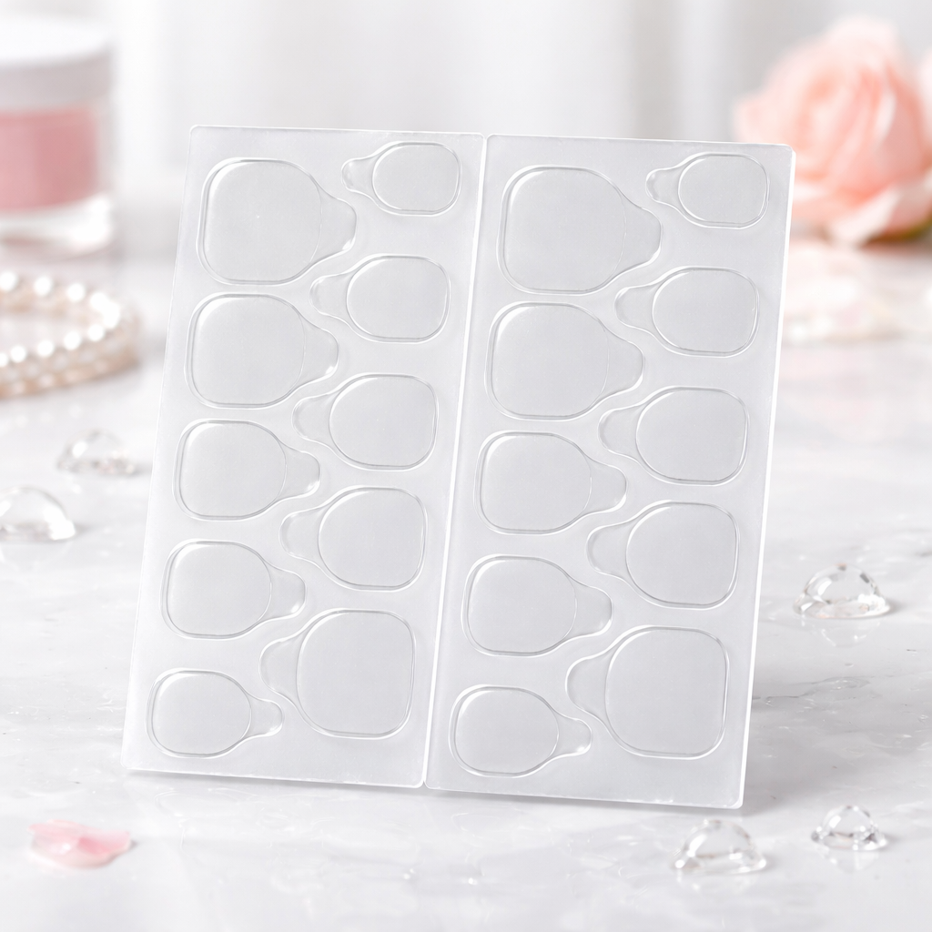 Gel pads transparents Mimi pour press-on nails — 20 poses