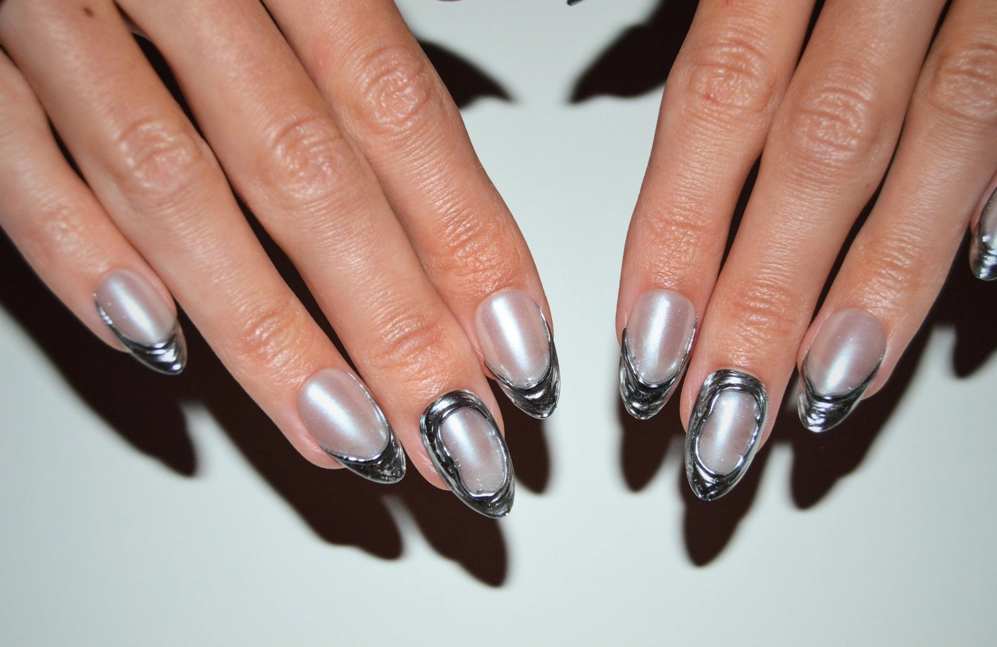 Mimi Sylver – Press-on nails chrome gel handmade 02