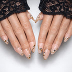 Golden Holiday — press-on nails faits main Mimi