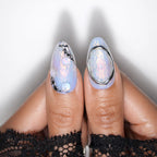 Liquid Metal — press-on nails faits main Mimi