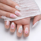 Pink Fever — press-on nails faits main Mimi