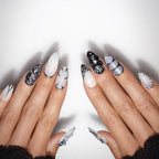 Liquid Metal — press-on nails faits main Mimi