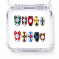 Argyle Pop — press-on nails faits main Mimi