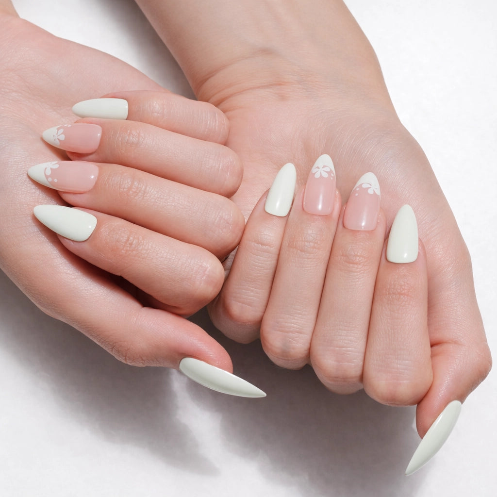 Green Envy — press-on nails faits main Mimi
