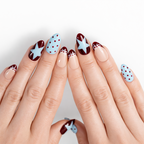 Cosmic Brown — press-on nails faits main Mimi