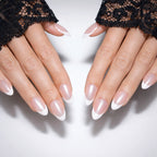 Silky French — press-on nails faits main Mimi