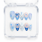 Sweet Bunny — press-on nails faits main Mimi