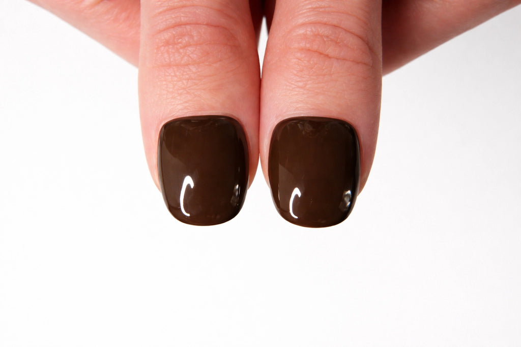 Mocha — press-on nails faits main Mimi