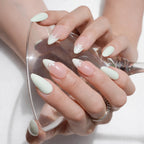 Green Envy — press-on nails faits main Mimi