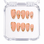 Golden Holiday — press-on nails faits main Mimi
