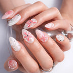 Pink Fever — press-on nails faits main Mimi