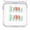 Green Envy — press-on nails faits main Mimi