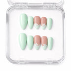 Green Envy — press-on nails faits main Mimi