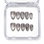 Grey Sirene — press-on nails faits main Mimi