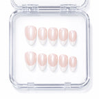 Silky French — press-on nails faits main Mimi