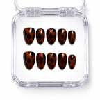 Tortoise Shell — press-on nails faits main Mimi
